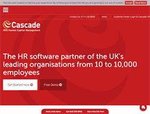 Tablet Screenshot of cascadehr.co.uk